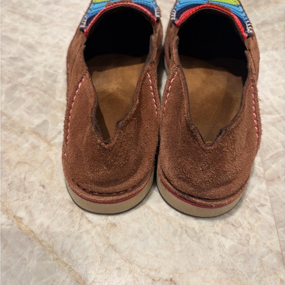 Ariat Cruiser Slip On Shoes Brown Suede Serape Stripe Loafer Size 9B - Picture 2 of 7